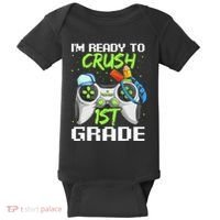 1St Grade Gamer  Ready To Crush First Grade Baby Bodysuit thumb 0