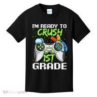 1St Grade Gamer  Ready To Crush First Grade Kids T-Shirt thumb 0