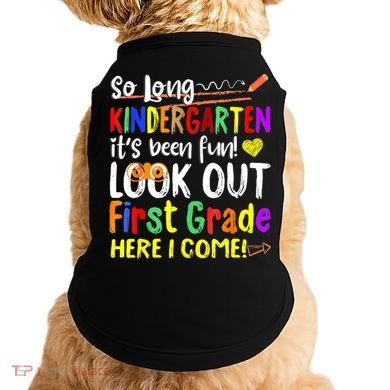 1 Grade Graduation So Long Kindergarten Doggie Tank
