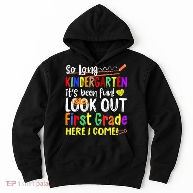 1 Grade Graduation So Long Kindergarten Hoodie