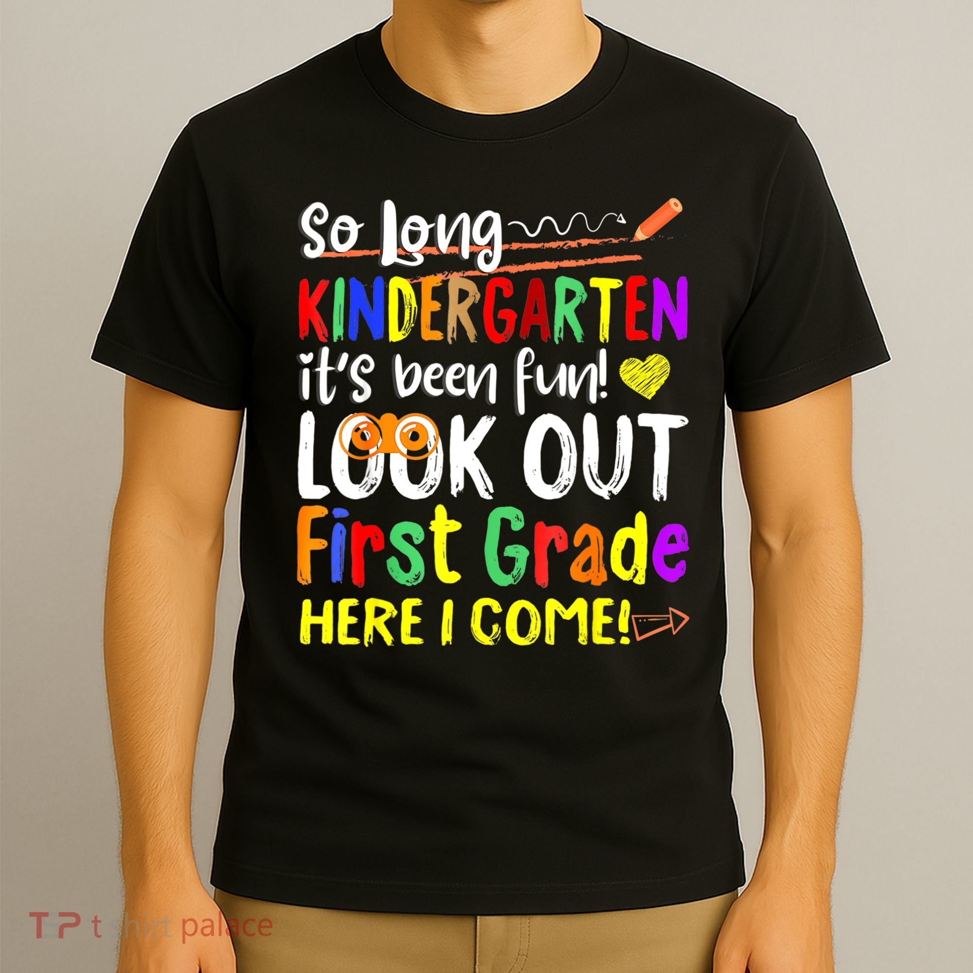 1 Grade Graduation So Long Kindergarten T-Shirt