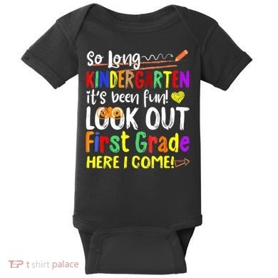 1 Grade Graduation So Long Kindergarten Baby Bodysuit