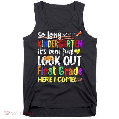 1 Grade Graduation So Long Kindergarten Tank Top