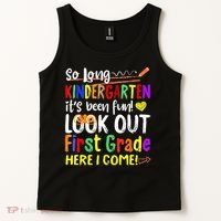 1 Grade Graduation So Long Kindergarten Tank Top thumb 2