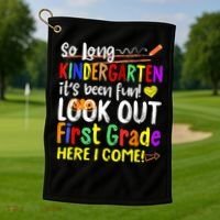 1 Grade Graduation So Long Kindergarten Golf Towel thumb 1