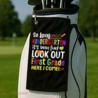 1 Grade Graduation So Long Kindergarten Golf Towel thumb 2