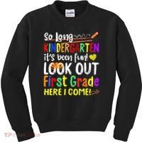 1 Grade Graduation So Long Kindergarten Kids Sweatshirt thumb 0