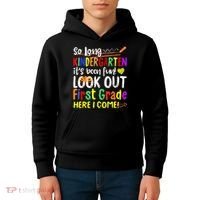 1 Grade Graduation So Long Kindergarten Kids Hoodie thumb 4
