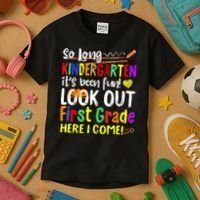 1 Grade Graduation So Long Kindergarten Kids T-Shirt thumb 3