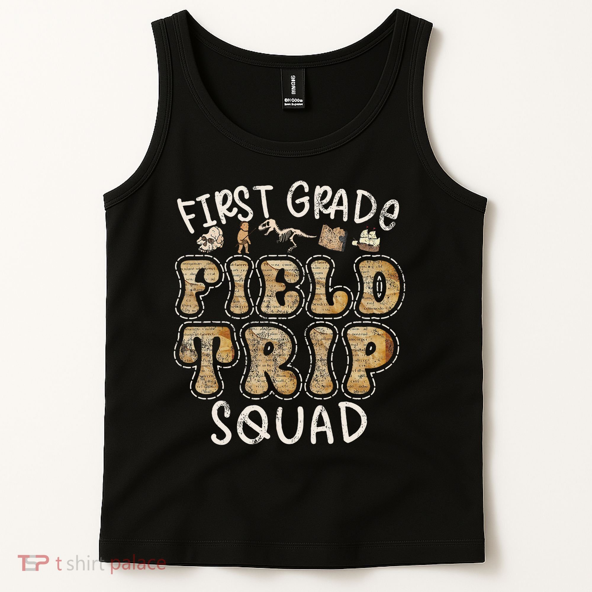 1st Grade History Museum Field Trip Squad Teacher Student Tank Top