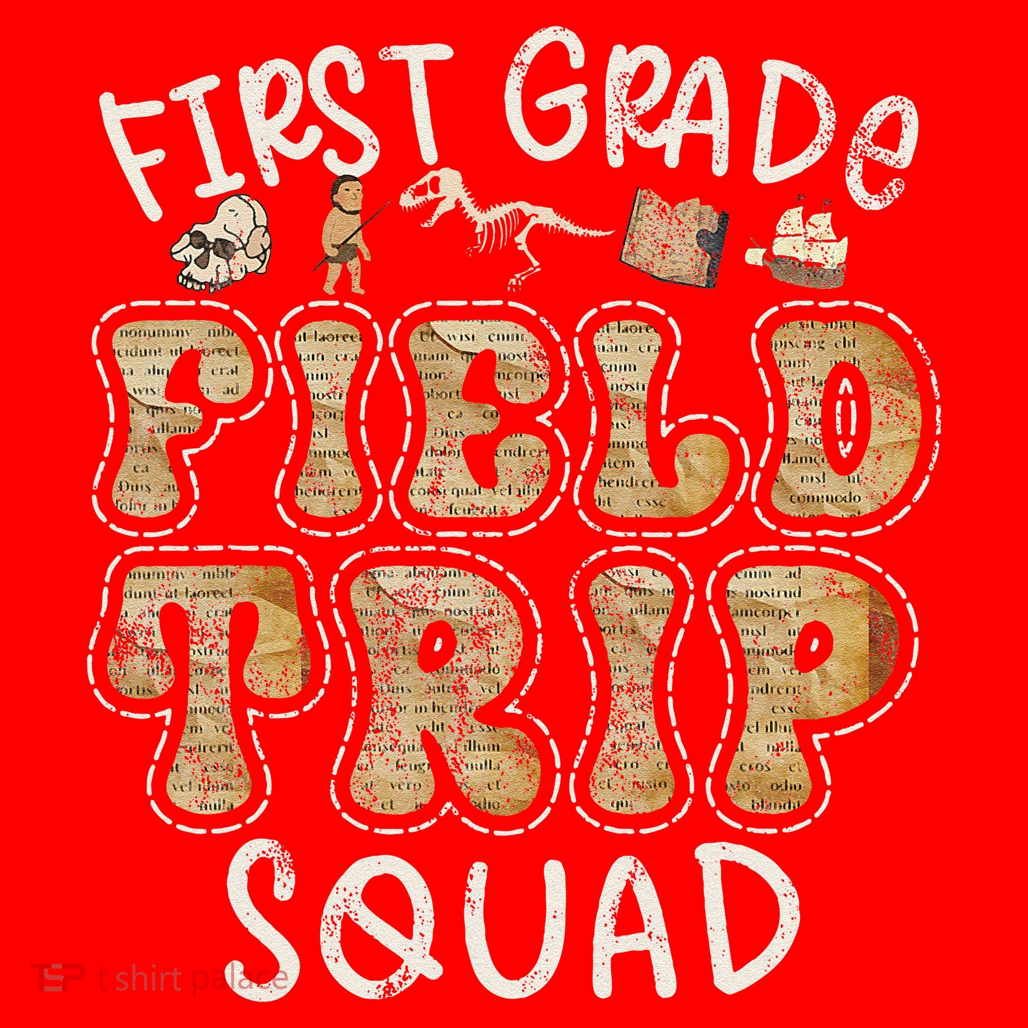 1st Grade History Museum Field Trip Squad Teacher Student Santa Hat