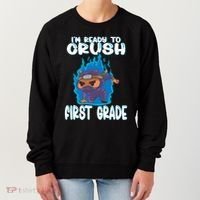 1St Grade Im Ready To Crush First Grade Ninja Gift Women's Sweatshirt thumb 0