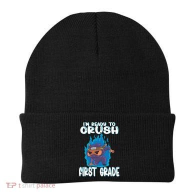 1St Grade Im Ready To Crush First Grade Ninja Gift Beanie