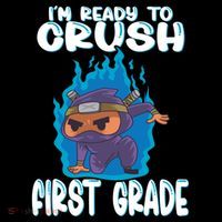 1St Grade Im Ready To Crush First Grade Ninja Gift Women's Hoodie thumb 2