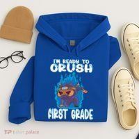 1St Grade Im Ready To Crush First Grade Ninja Gift Hoodie thumb 4