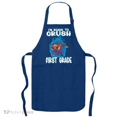 1St Grade Im Ready To Crush First Grade Ninja Gift Apron