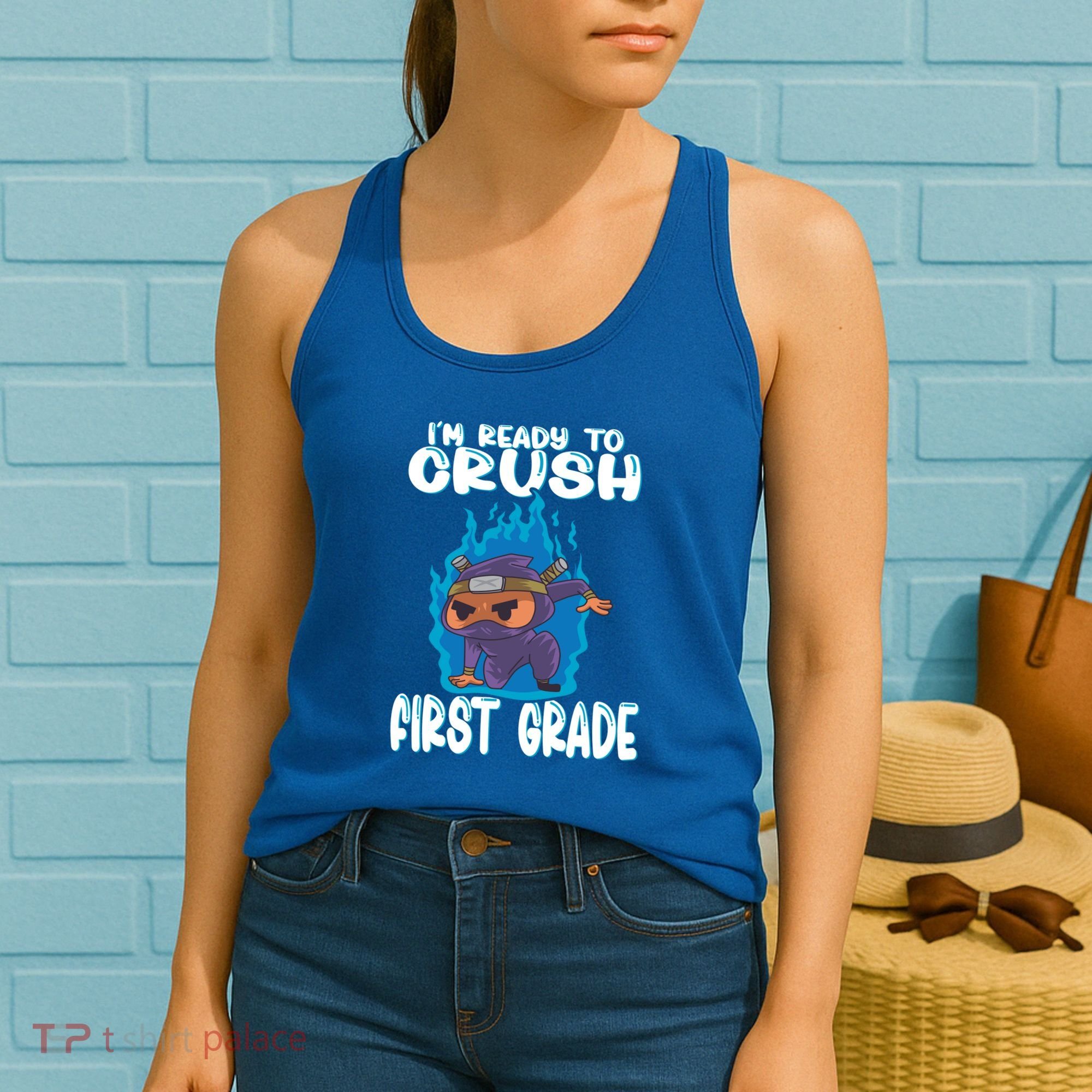 1St Grade Im Ready To Crush First Grade Ninja Gift Women's Tank Top