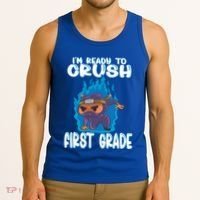 1St Grade Im Ready To Crush First Grade Ninja Gift Tank Top thumb 3