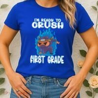 1St Grade Im Ready To Crush First Grade Ninja Gift Women's T-Shirt thumb 2