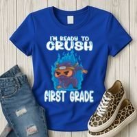 1St Grade Im Ready To Crush First Grade Ninja Gift Women's T-Shirt thumb 3