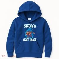 1St Grade Im Ready To Crush First Grade Ninja Gift Kids Hoodie thumb 0