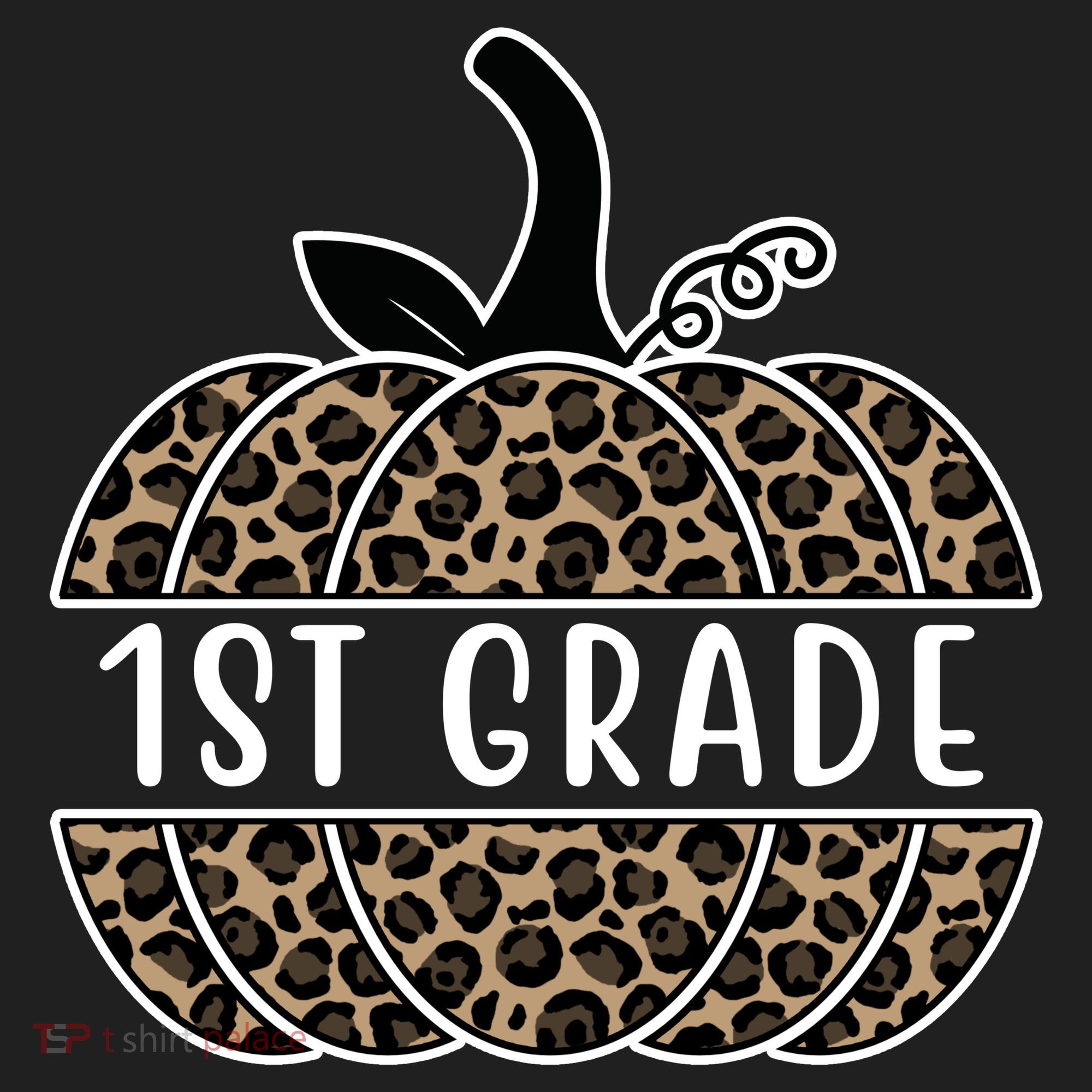 1st Grade Leopard Pumpkin Women's Sweatshirt
