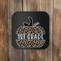 1st Grade Leopard Pumpkin Coaster thumb 0