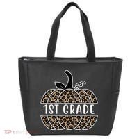 1st Grade Leopard Pumpkin Tote Bag thumb 0