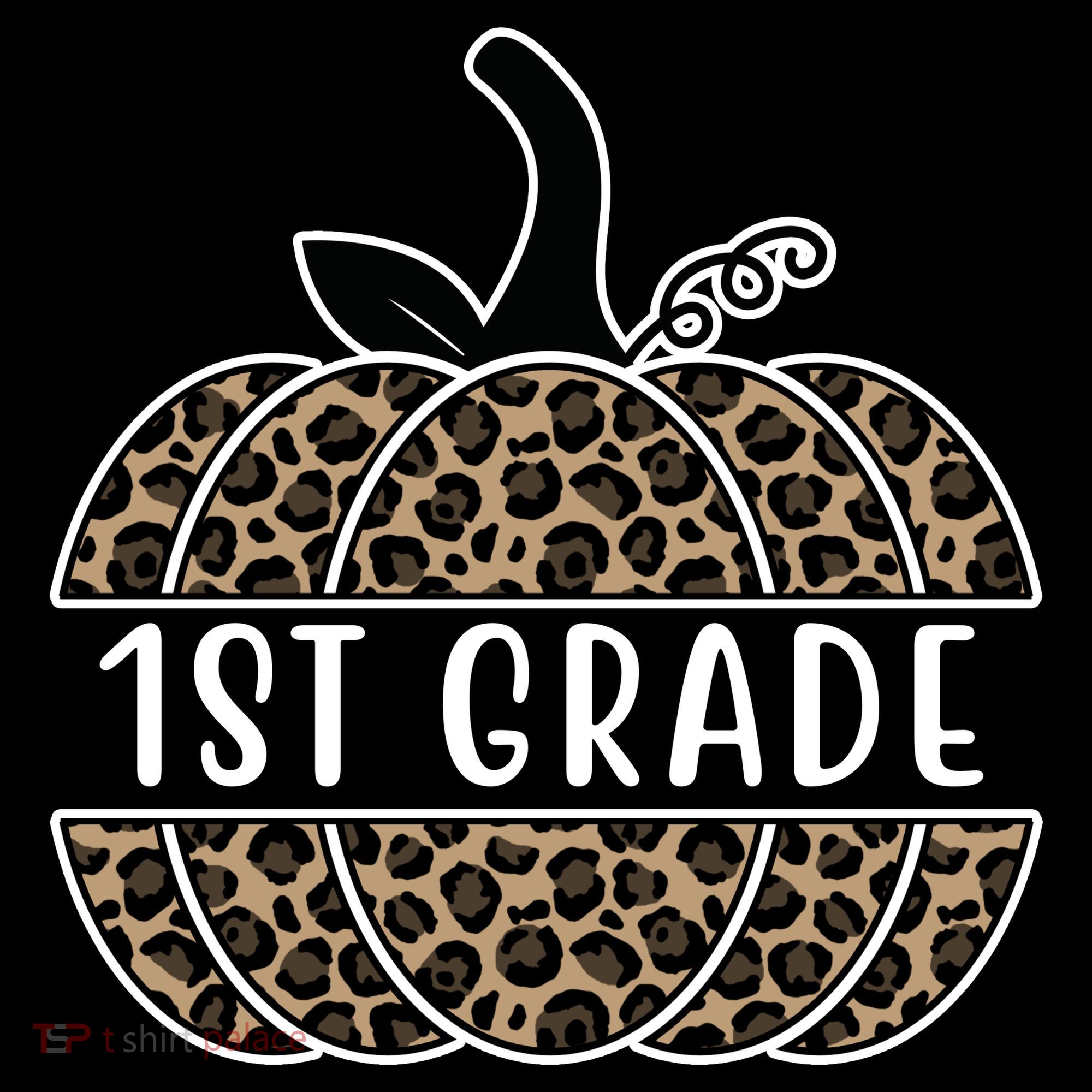 1st Grade Leopard Pumpkin Tote Bag