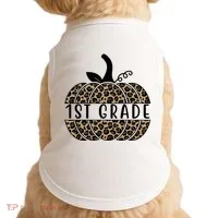 1st Grade Leopard Pumpkin Doggie Tank thumb 0