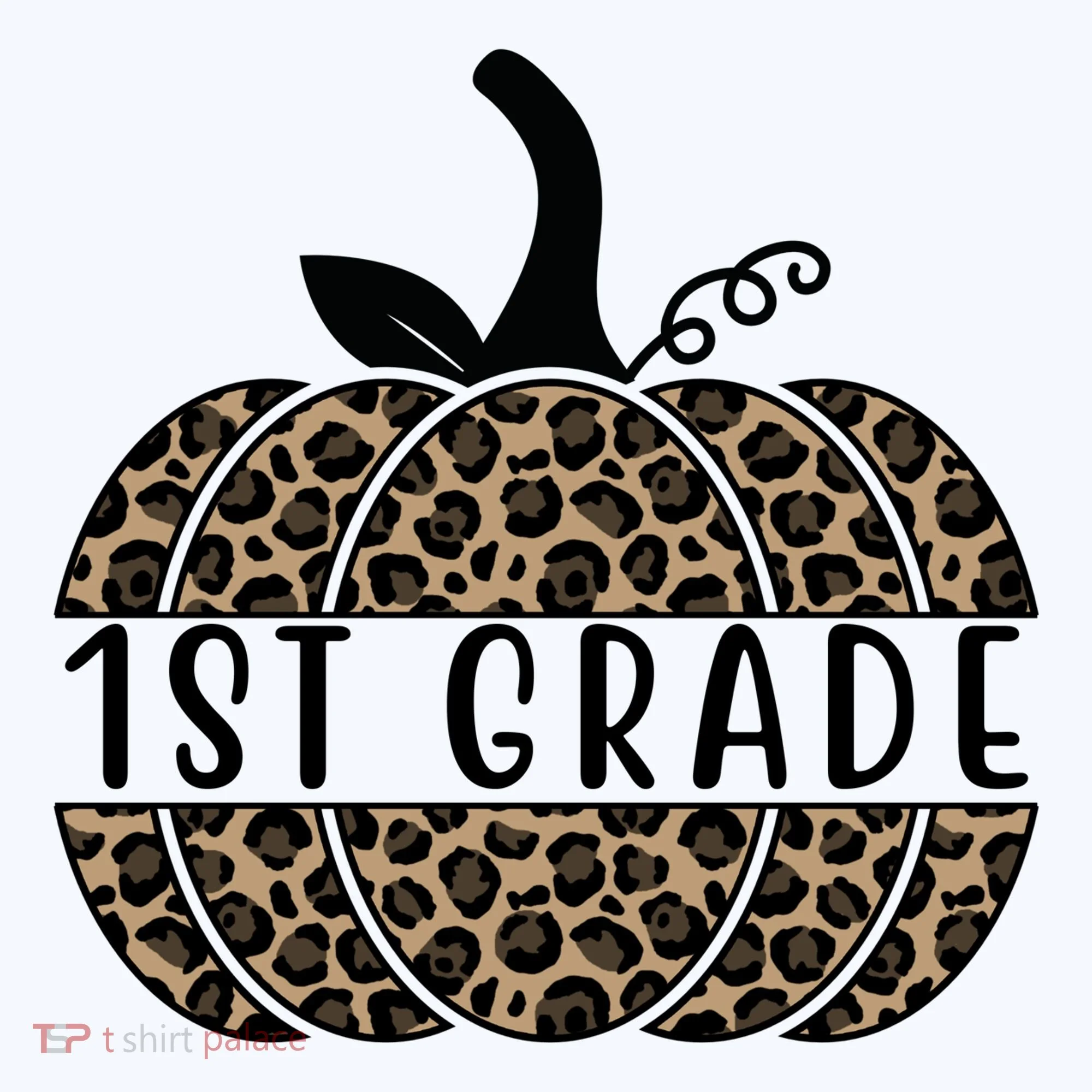 1st Grade Leopard Pumpkin Doggie Tank
