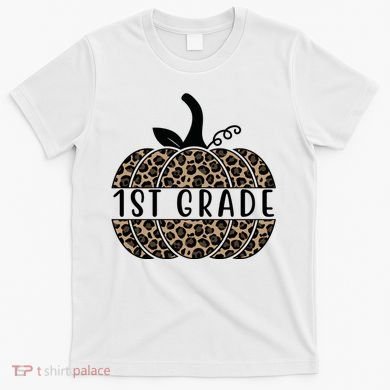 1st Grade Leopard Pumpkin T-Shirt