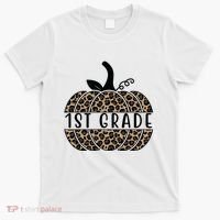 1st Grade Leopard Pumpkin T-Shirt thumb 0