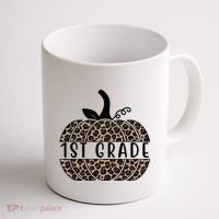 1st Grade Leopard Pumpkin Coffee Mug thumb 1