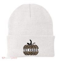1st Grade Leopard Pumpkin Beanie thumb 0