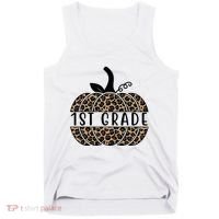 1st Grade Leopard Pumpkin Tank Top thumb 0