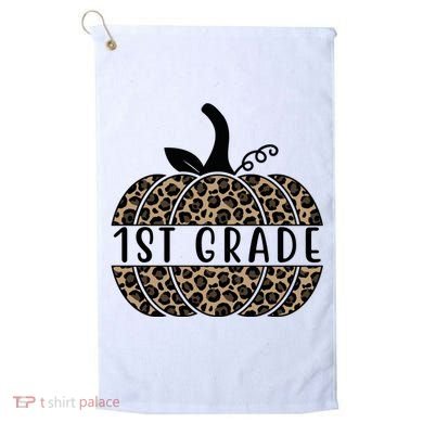 1st Grade Leopard Pumpkin Golf Towel