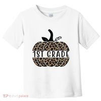 1st Grade Leopard Pumpkin Toddler T-Shirt thumb 0
