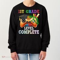 1St Grade Level Complete Last Day Of School Graduation Women's Sweatshirt thumb 0
