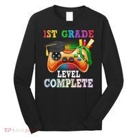 1St Grade Level Complete Last Day Of School Graduation Long Sleeve Shirt thumb 0
