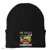 1St Grade Level Complete Last Day Of School Graduation Beanie thumb 0