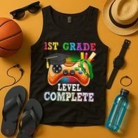 1St Grade Level Complete Last Day Of School Graduation Tank Top thumb 4