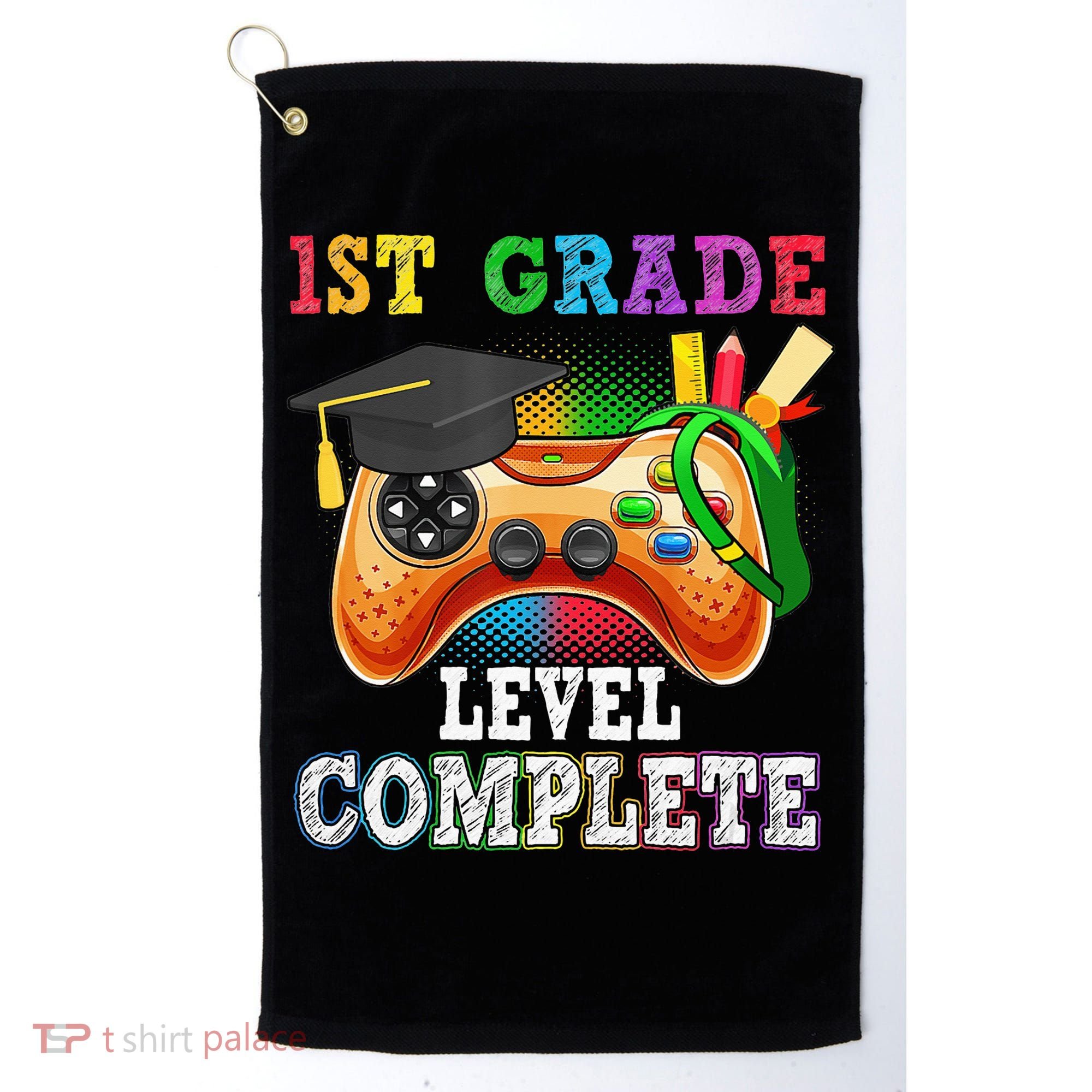 1St Grade Level Complete Last Day Of School Graduation Golf Towel
