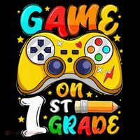 1St Grade Level Unlocked Game On 1St Grade Back To School Long Sleeve Shirt thumb 2