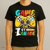 1St Grade Level Unlocked Game On 1St Grade Back To School T-Shirt thumb 3