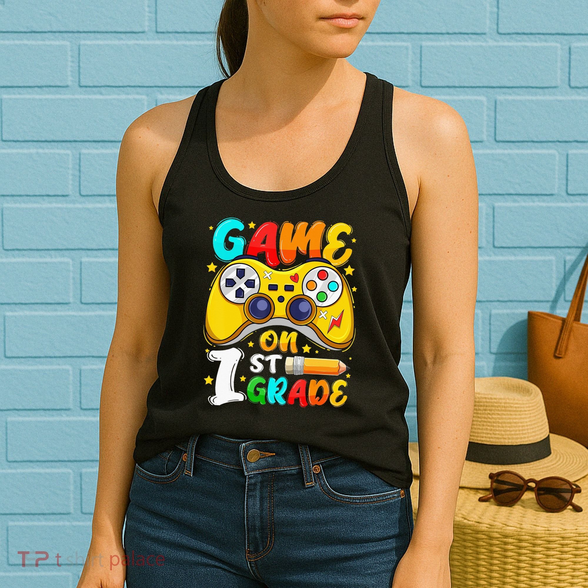 1St Grade Level Unlocked Game On 1St Grade Back To School Women's Tank Top