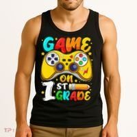 1St Grade Level Unlocked Game On 1St Grade Back To School Tank Top thumb 3