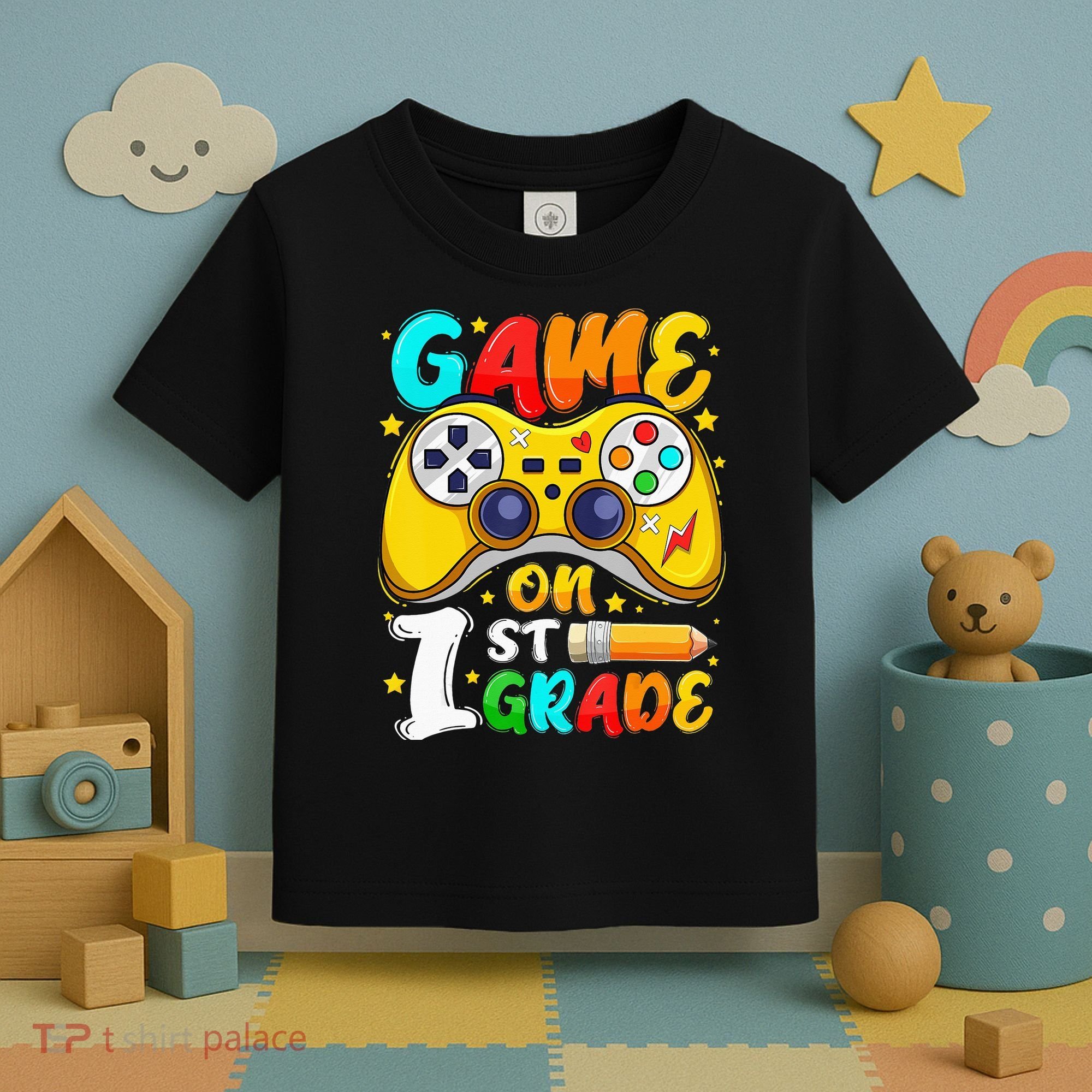 1St Grade Level Unlocked Game On 1St Grade Back To School Toddler T-Shirt