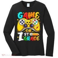 1St Grade Level Unlocked Game On 1St Grade Back To School Women's Long Sleeve Shirt thumb 0