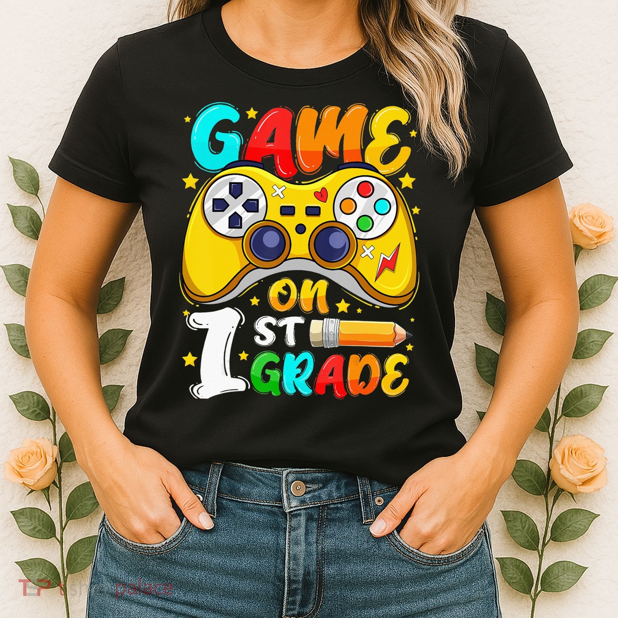 1St Grade Level Unlocked Game On 1St Grade Back To School Women's T-Shirt